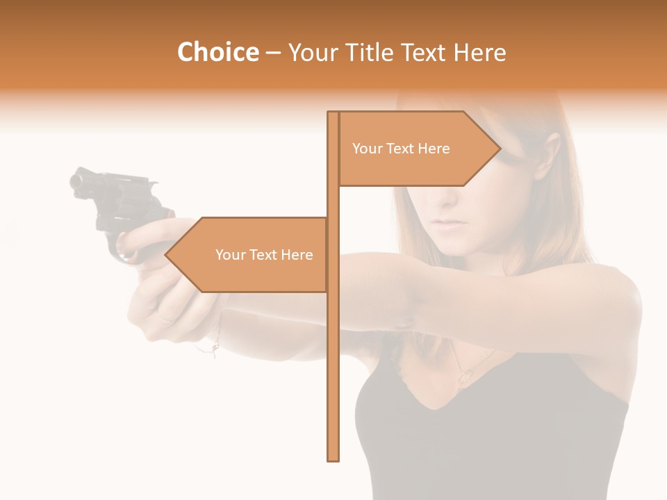 Crime Danger Blonde PowerPoint Template