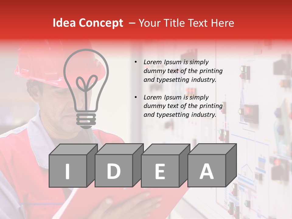 Labor Concentration Pen PowerPoint Template