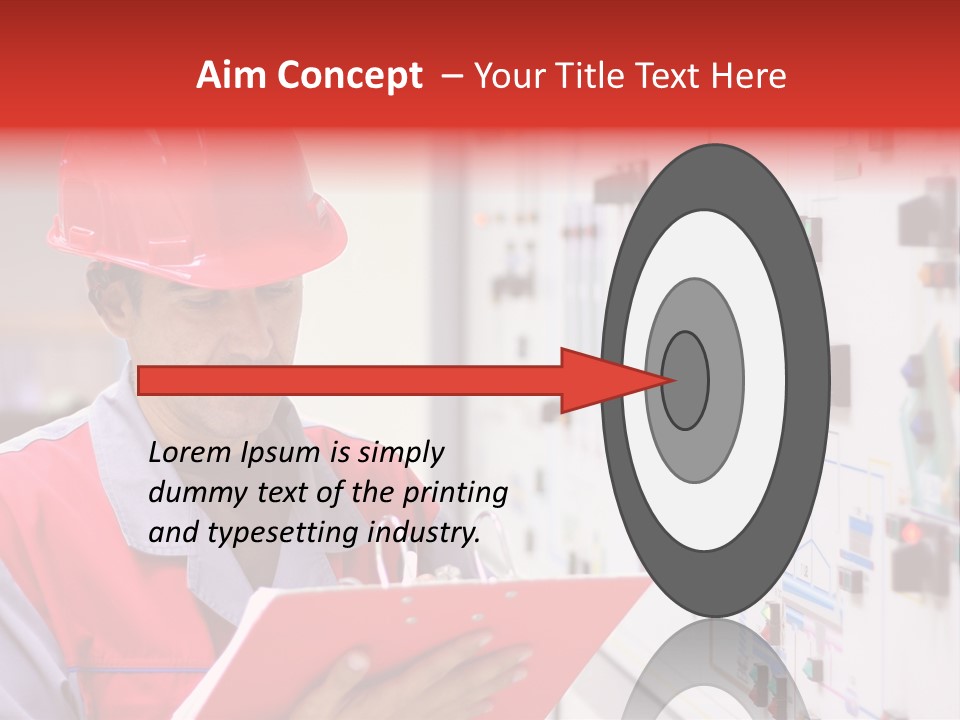 Labor Concentration Pen PowerPoint Template