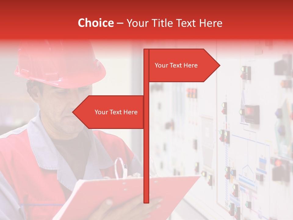 Labor Concentration Pen PowerPoint Template