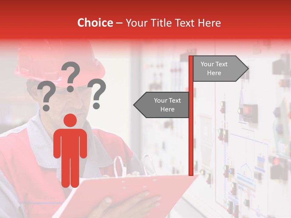 Labor Concentration Pen PowerPoint Template