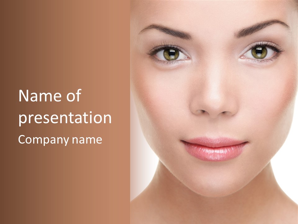 Makeup Face Pretty PowerPoint Template