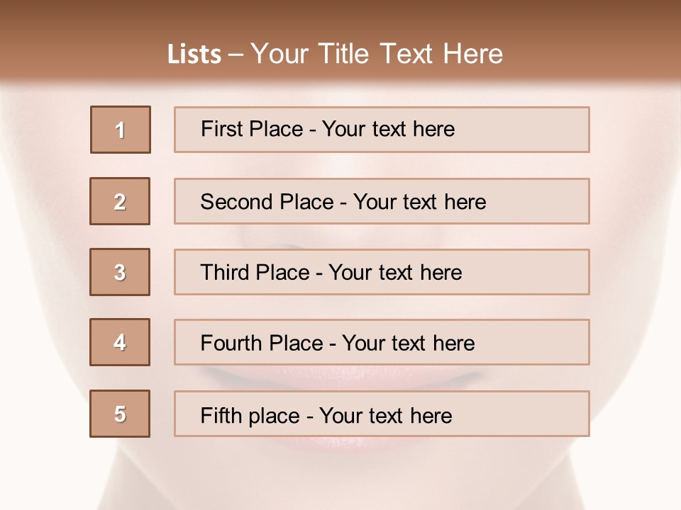 Makeup Face Pretty PowerPoint Template