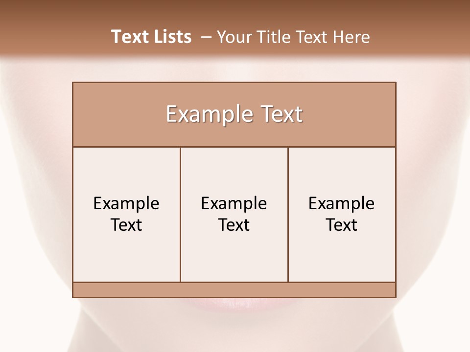Makeup Face Pretty PowerPoint Template