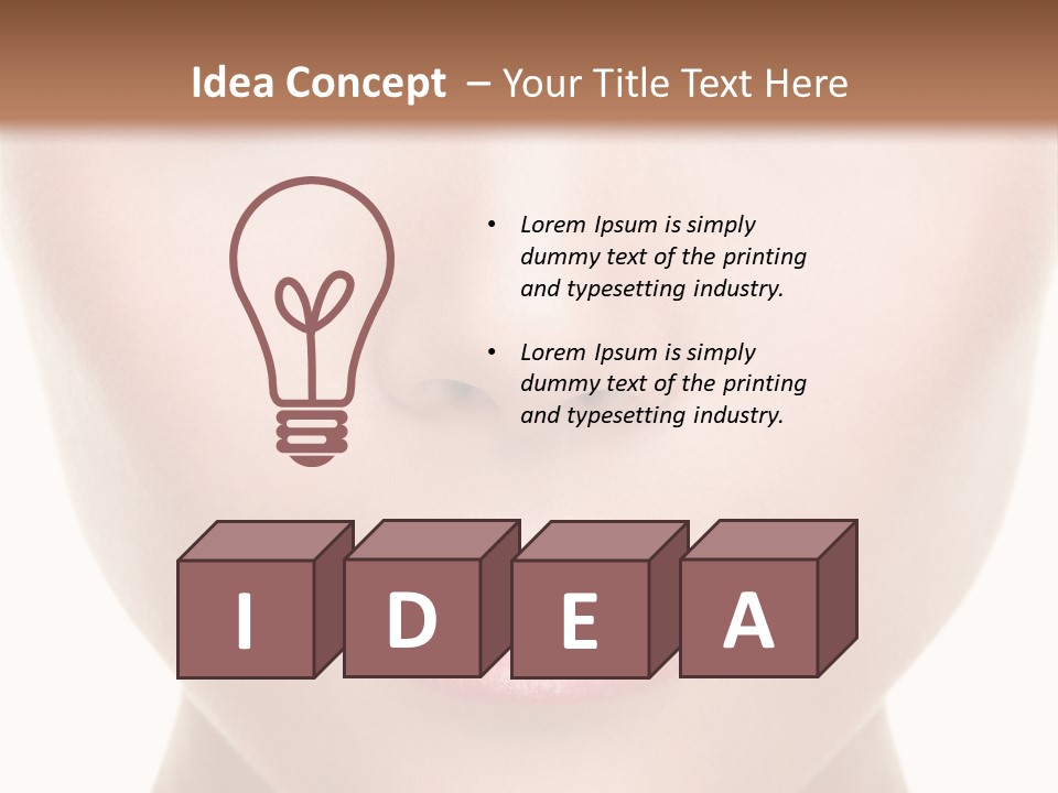 Makeup Face Pretty PowerPoint Template