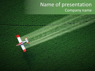 Aviation Rows Cultivation PowerPoint Template