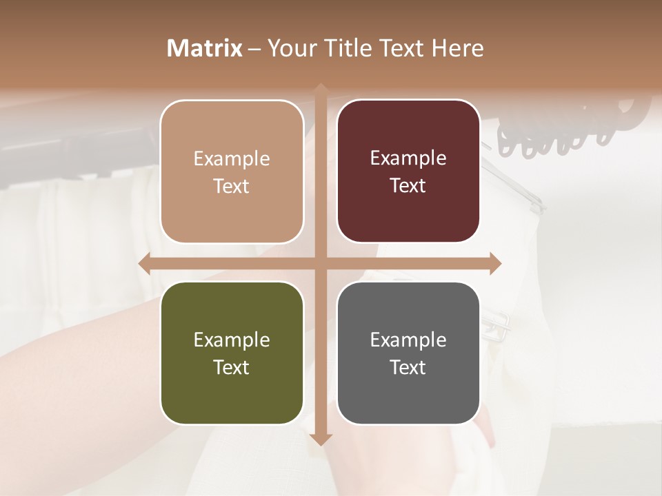 Pleat Drapery Hang PowerPoint Template