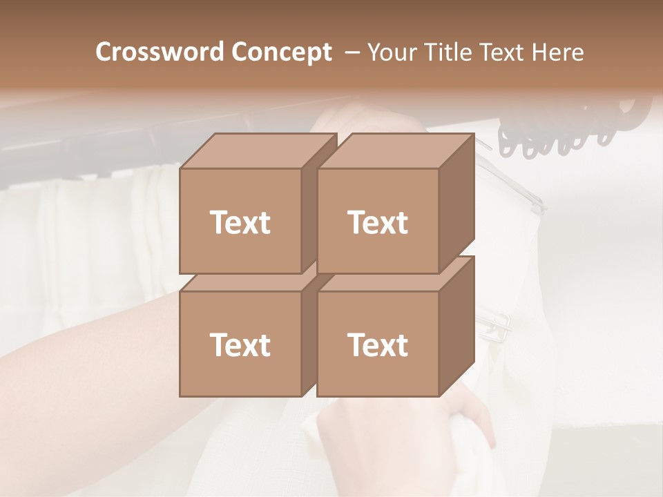 Pleat Drapery Hang PowerPoint Template