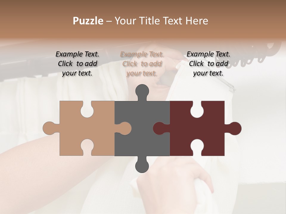 Pleat Drapery Hang PowerPoint Template