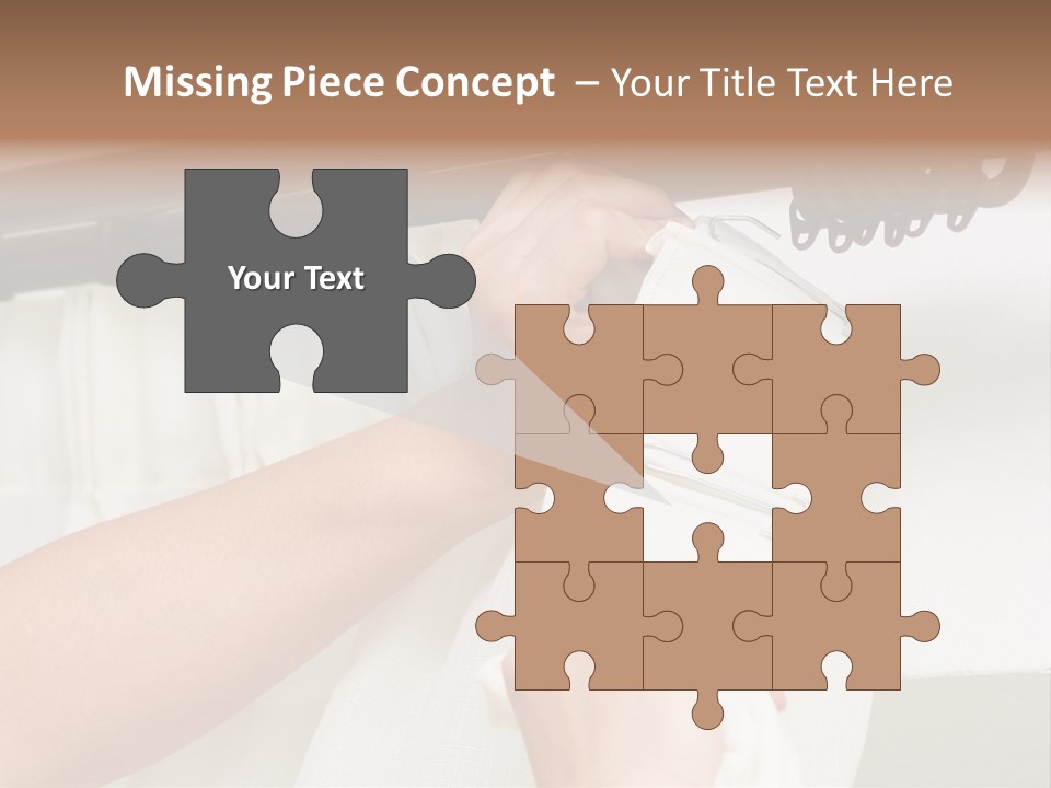 Pleat Drapery Hang PowerPoint Template