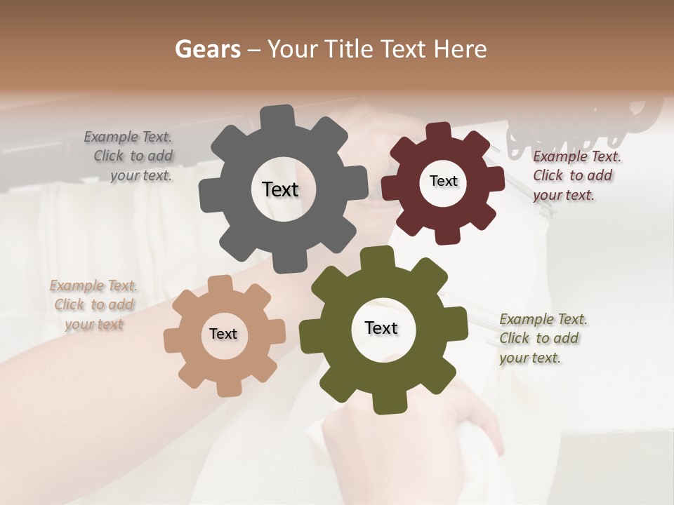 Pleat Drapery Hang PowerPoint Template