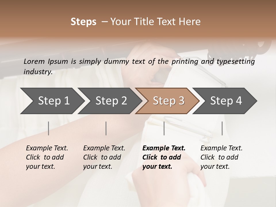 Pleat Drapery Hang PowerPoint Template