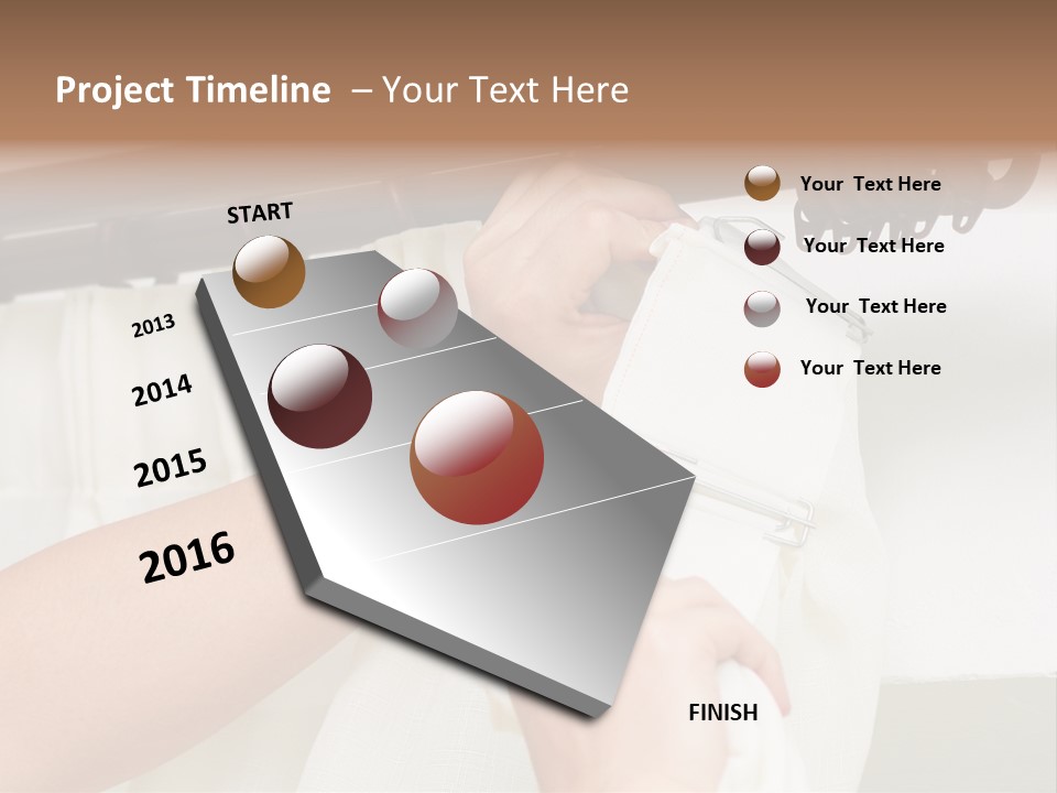 Pleat Drapery Hang PowerPoint Template