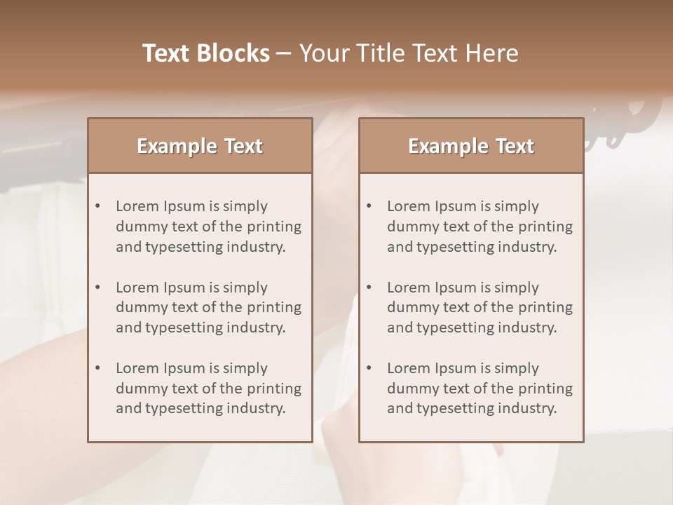 Pleat Drapery Hang PowerPoint Template