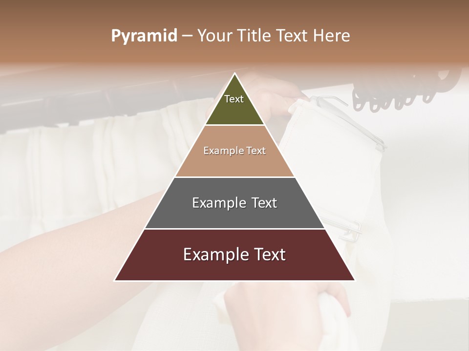 Pleat Drapery Hang PowerPoint Template