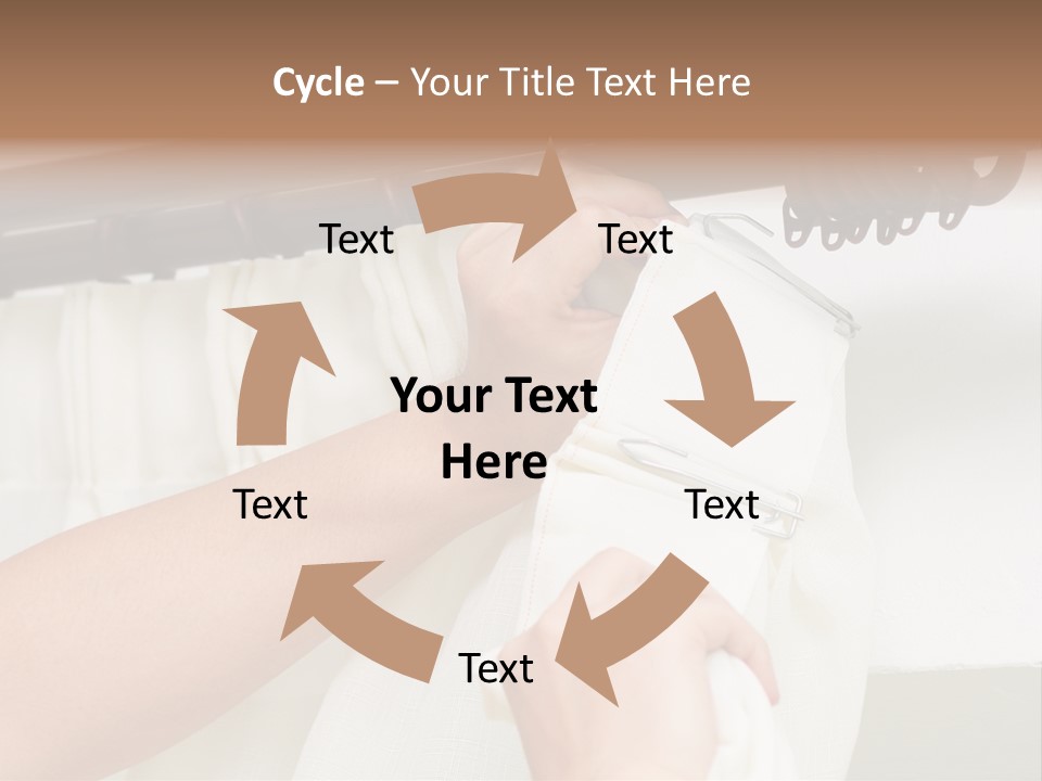 Pleat Drapery Hang PowerPoint Template