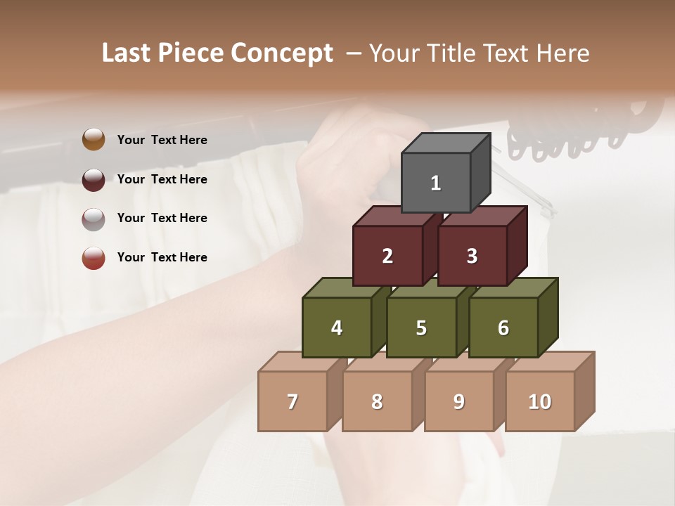 Pleat Drapery Hang PowerPoint Template