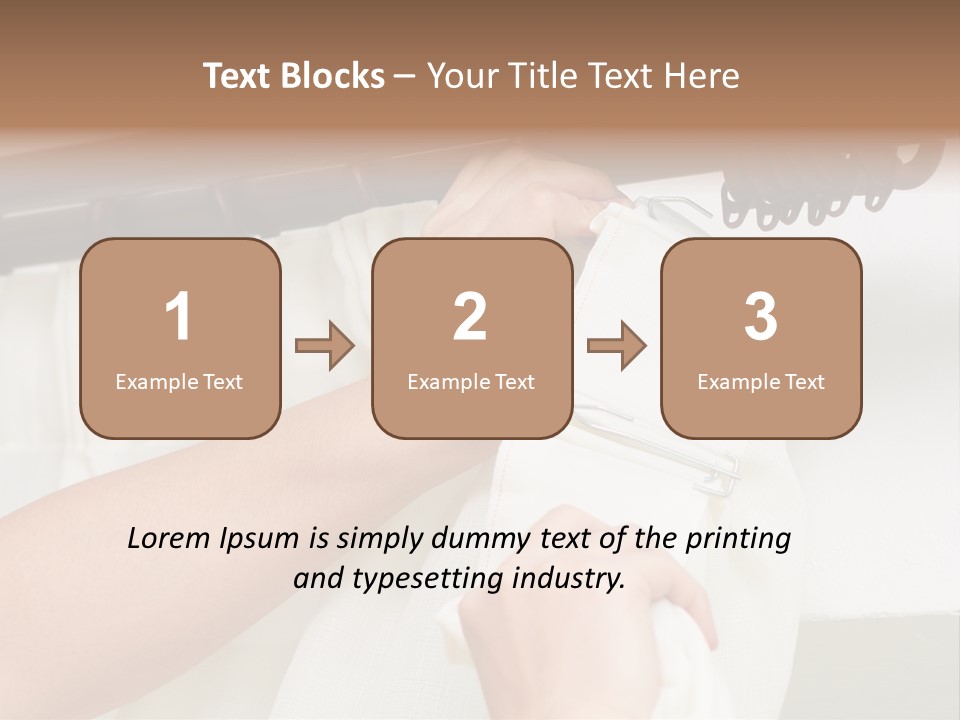 Pleat Drapery Hang PowerPoint Template