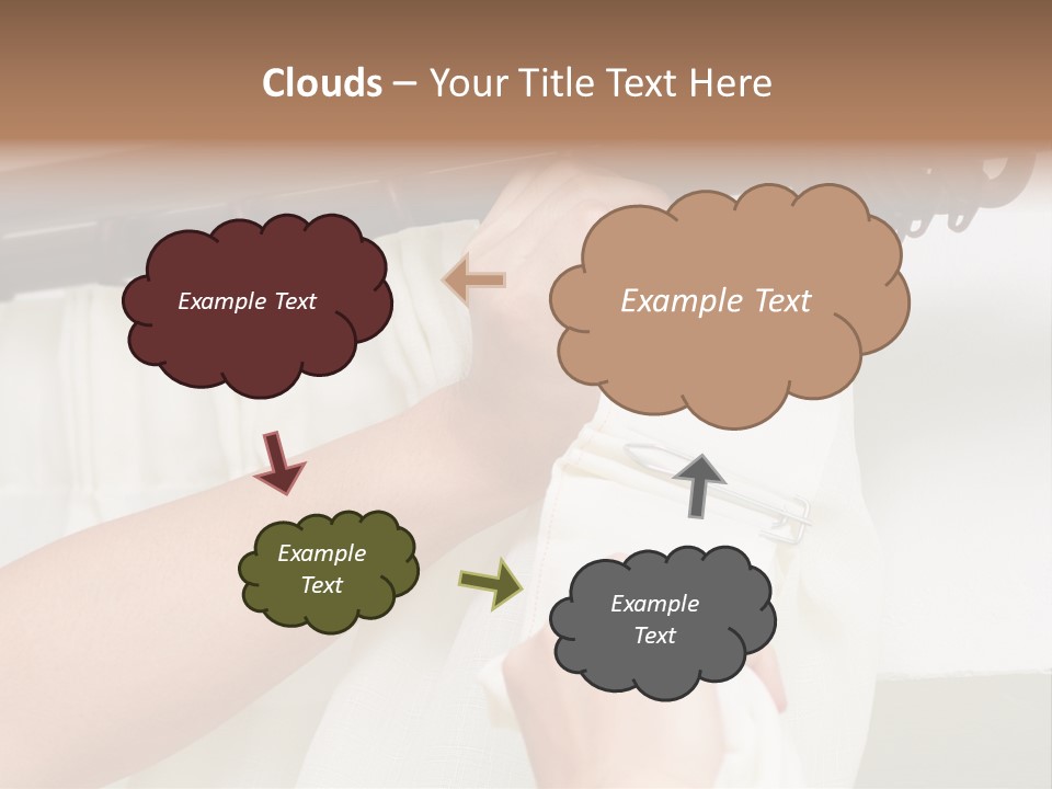 Pleat Drapery Hang PowerPoint Template