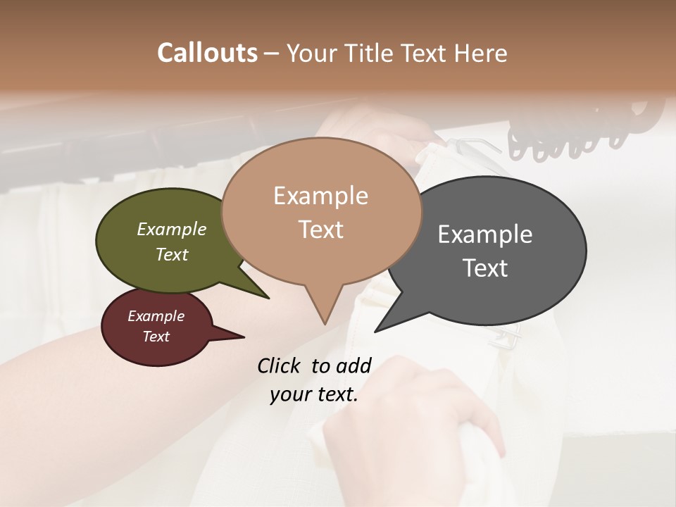 Pleat Drapery Hang PowerPoint Template