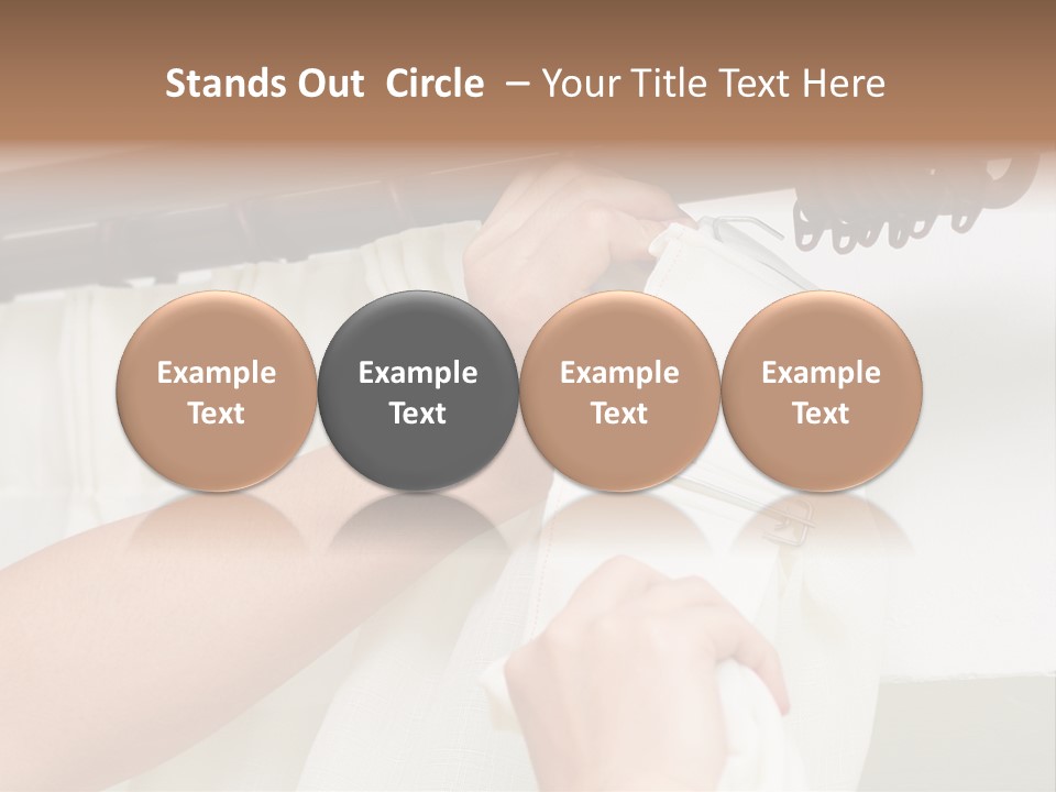 Pleat Drapery Hang PowerPoint Template