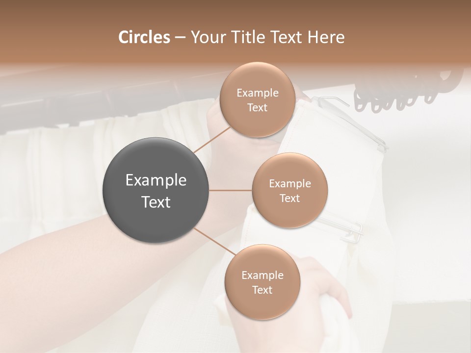 Pleat Drapery Hang PowerPoint Template