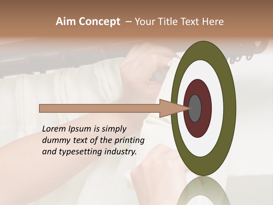 Pleat Drapery Hang PowerPoint Template