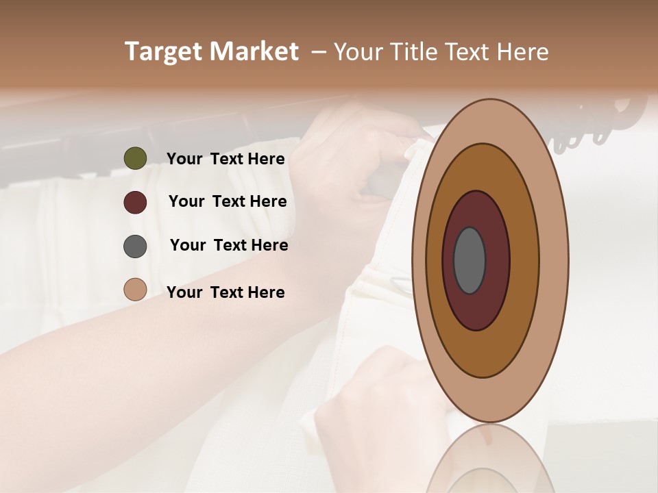 Pleat Drapery Hang PowerPoint Template