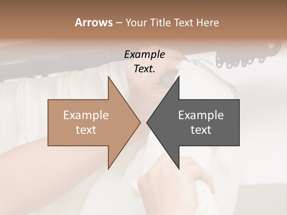 Pleat Drapery Hang PowerPoint Template