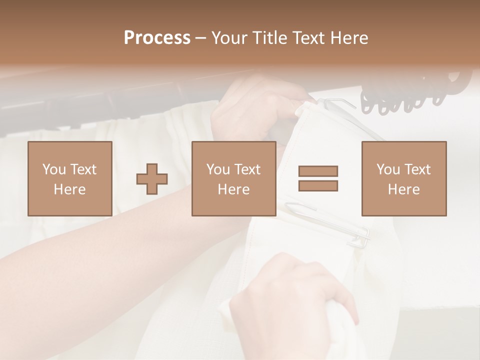 Pleat Drapery Hang PowerPoint Template