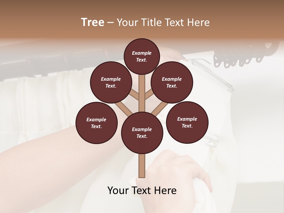 Pleat Drapery Hang PowerPoint Template