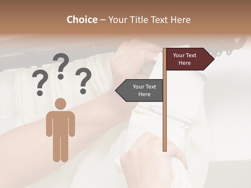 Pleat Drapery Hang PowerPoint Template
