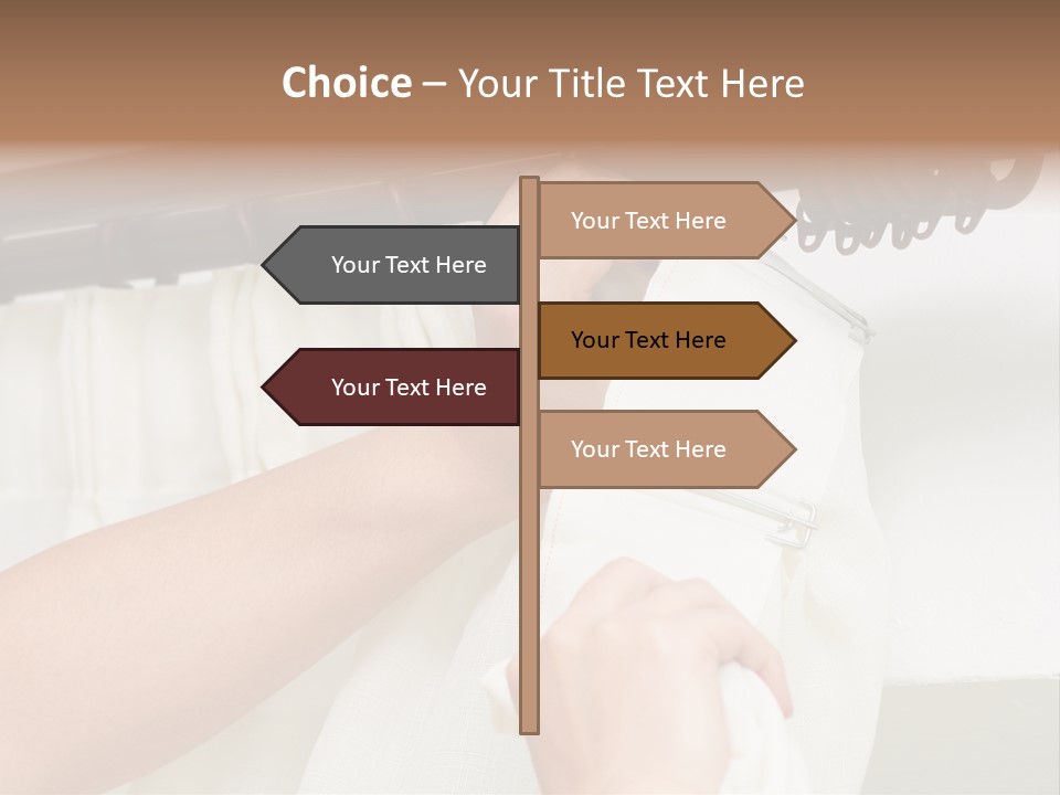Pleat Drapery Hang PowerPoint Template