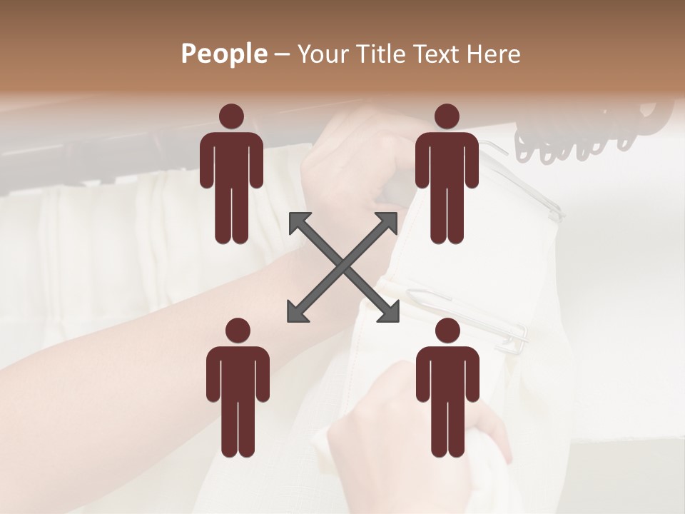 Pleat Drapery Hang PowerPoint Template