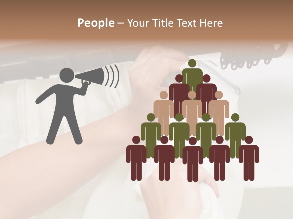 Pleat Drapery Hang PowerPoint Template