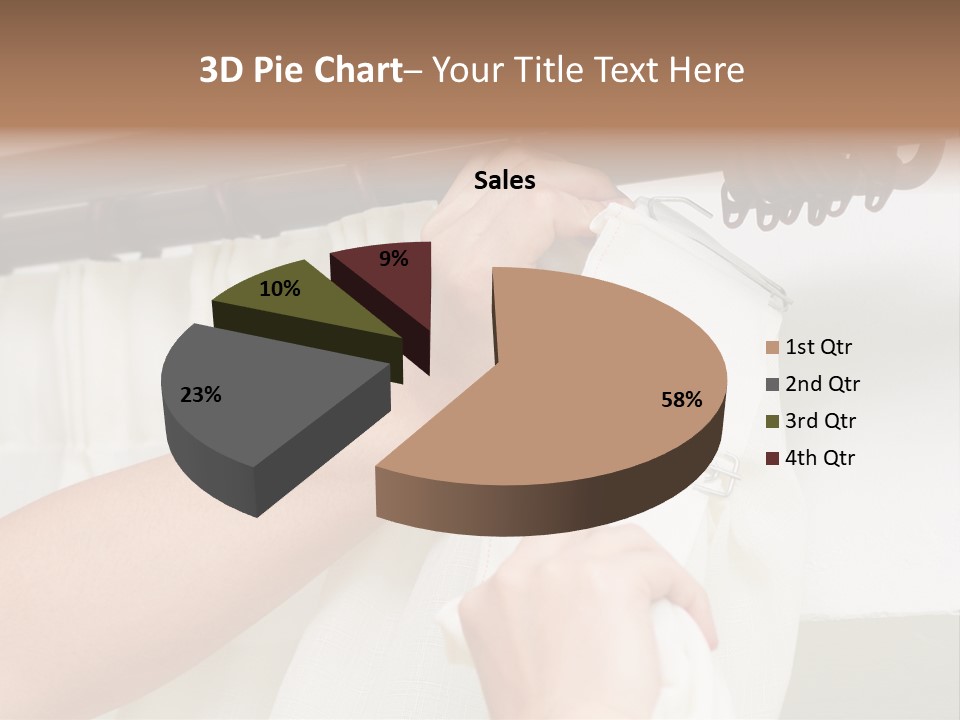 Pleat Drapery Hang PowerPoint Template