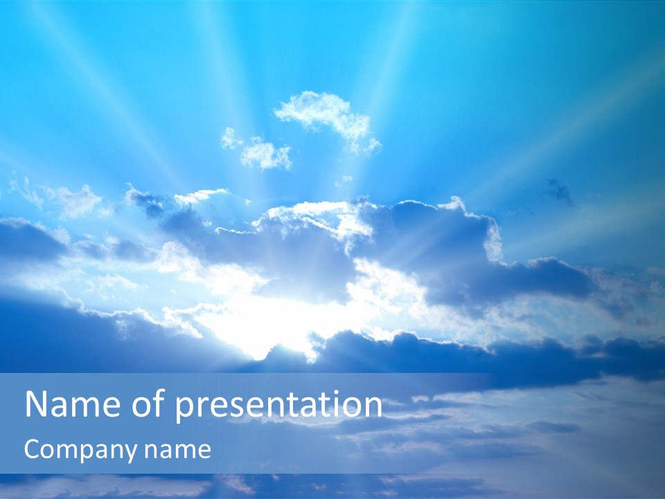 Natural Wind Dark PowerPoint Template