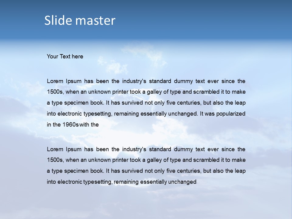Natural Wind Dark PowerPoint Template