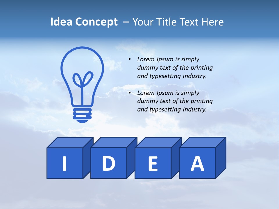 Natural Wind Dark PowerPoint Template