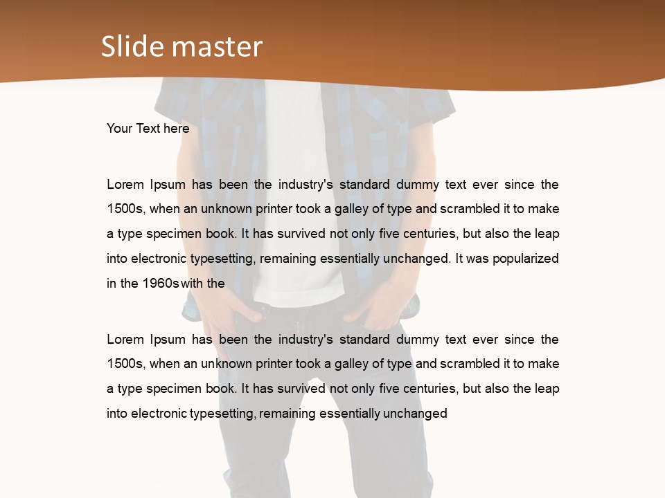 Single White Studio PowerPoint Template