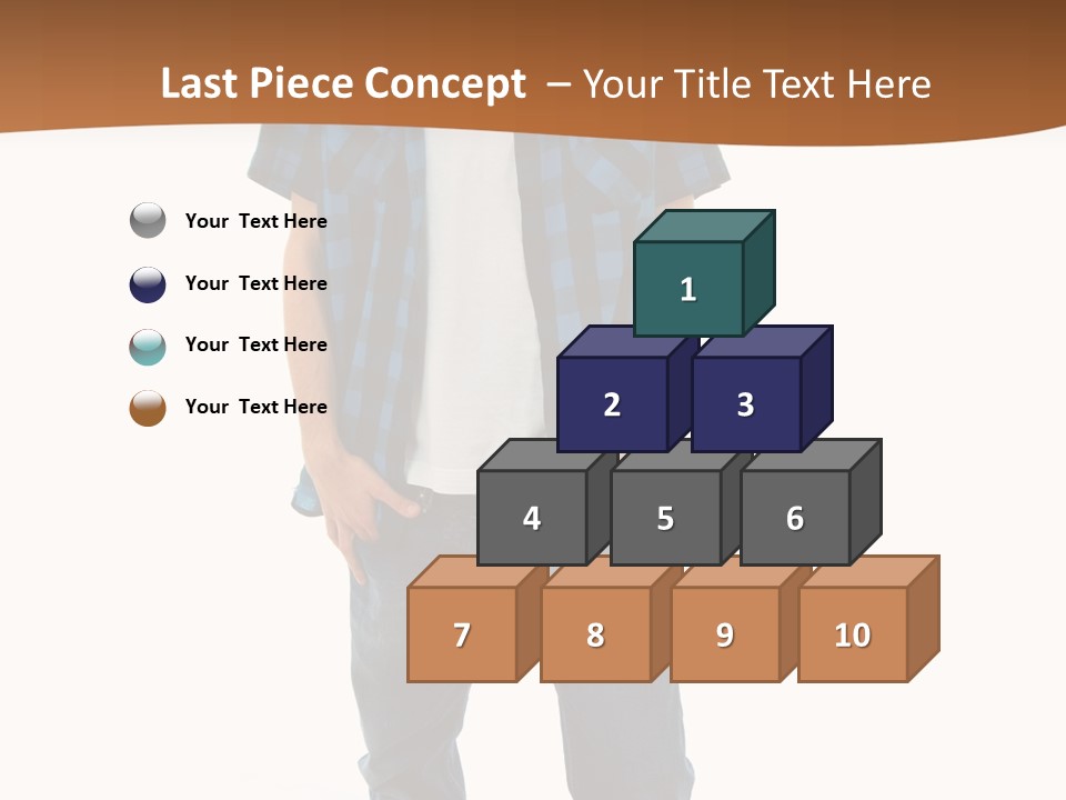 Single White Studio PowerPoint Template