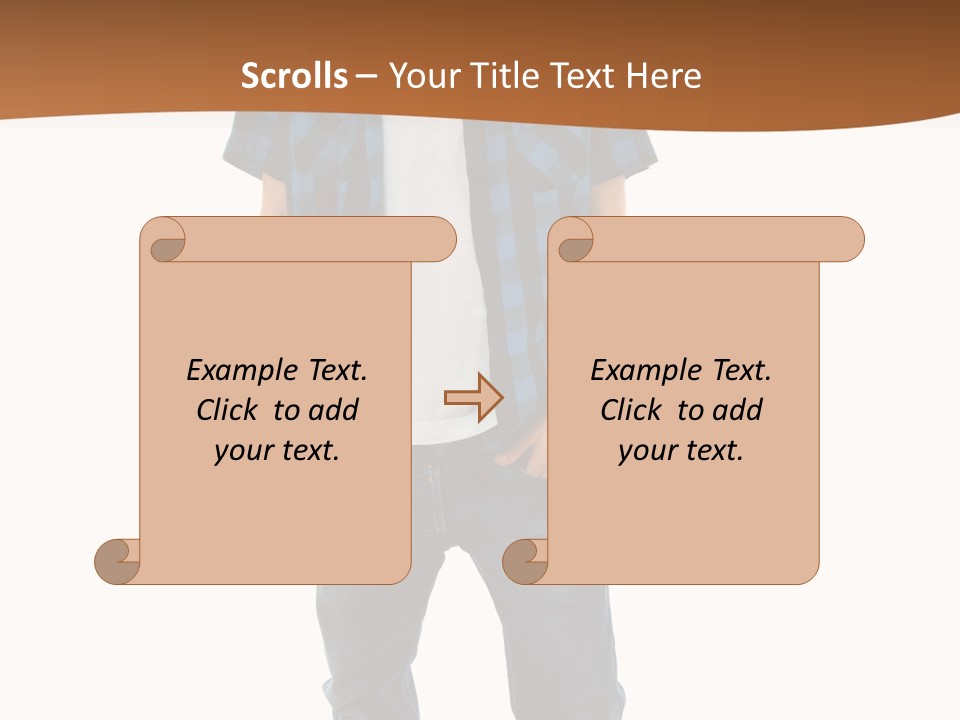 Single White Studio PowerPoint Template