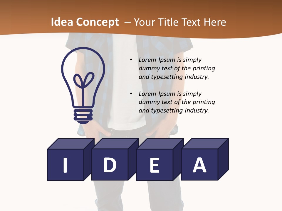 Single White Studio PowerPoint Template