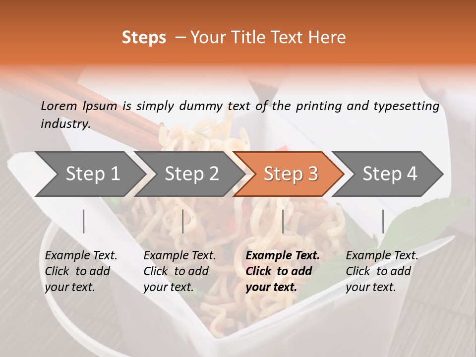 Noodles Nutrition Healthy PowerPoint Template