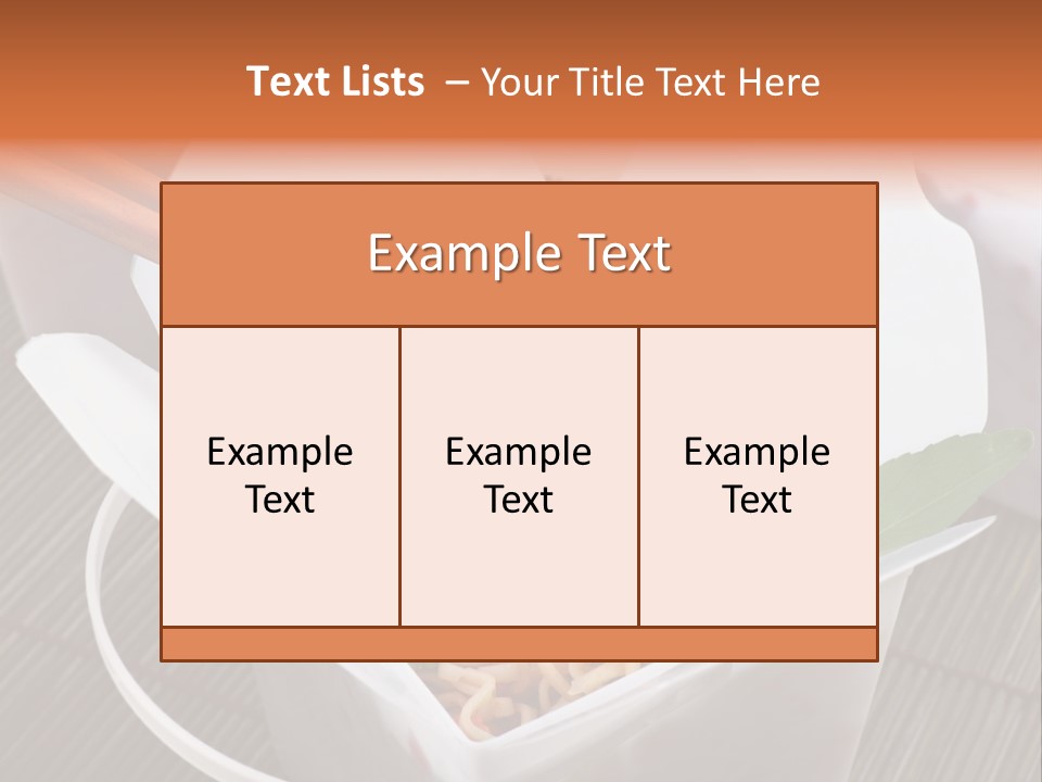 Noodles Nutrition Healthy PowerPoint Template