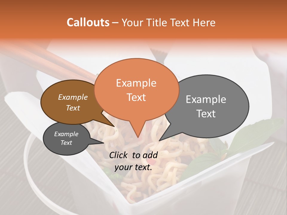 Noodles Nutrition Healthy PowerPoint Template