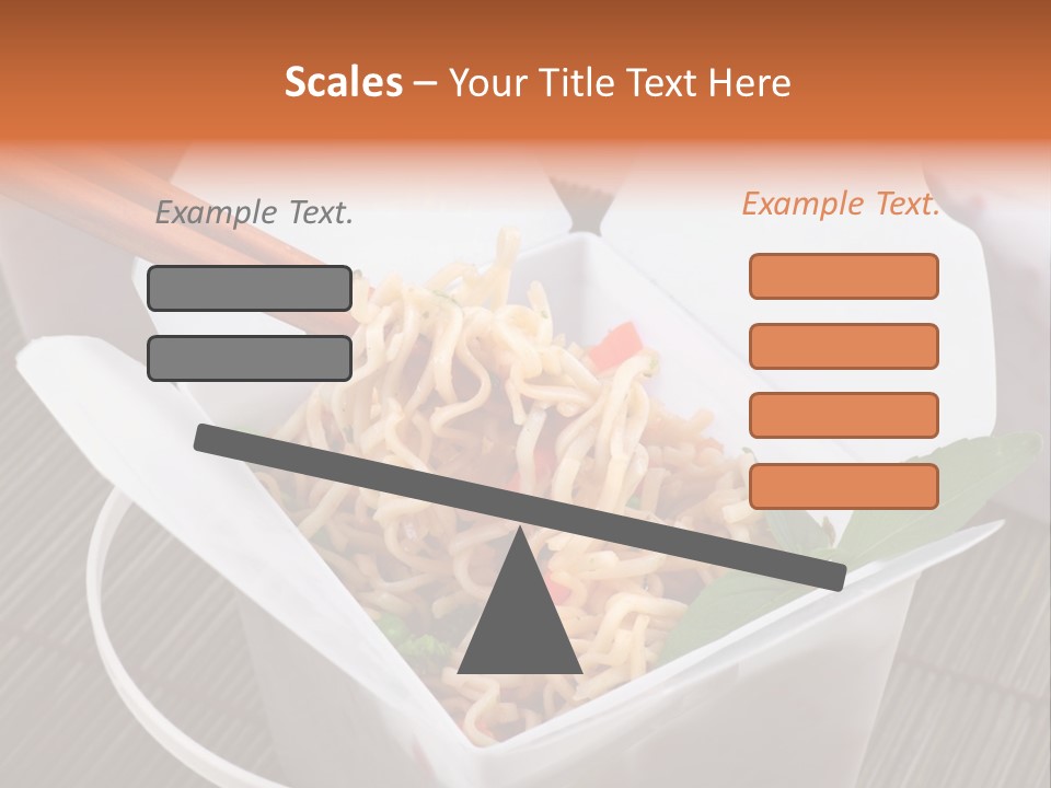 Noodles Nutrition Healthy PowerPoint Template
