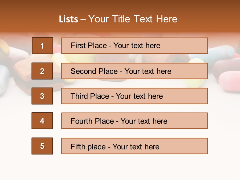 Eat Assorted Confectionery PowerPoint Template