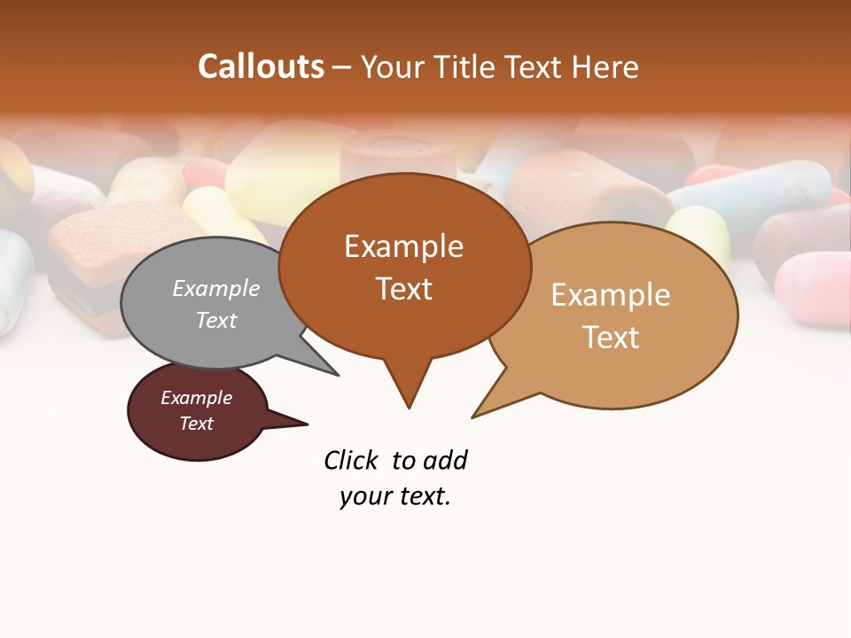 Eat Assorted Confectionery PowerPoint Template
