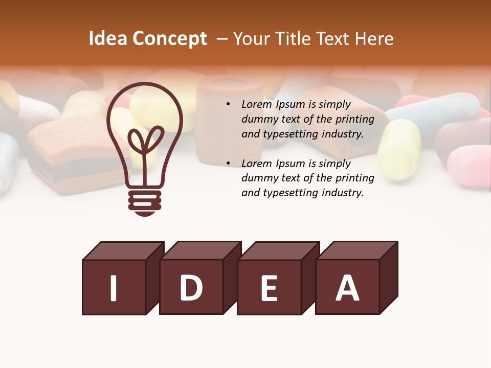 Eat Assorted Confectionery PowerPoint Template